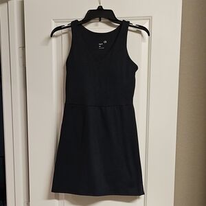 Gap Classic Black V-Neck Mini Dress